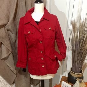 Vintage Pendleton Canvas Red Button Utility Jacket